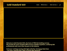 Tablet Screenshot of goldstandardseo.com